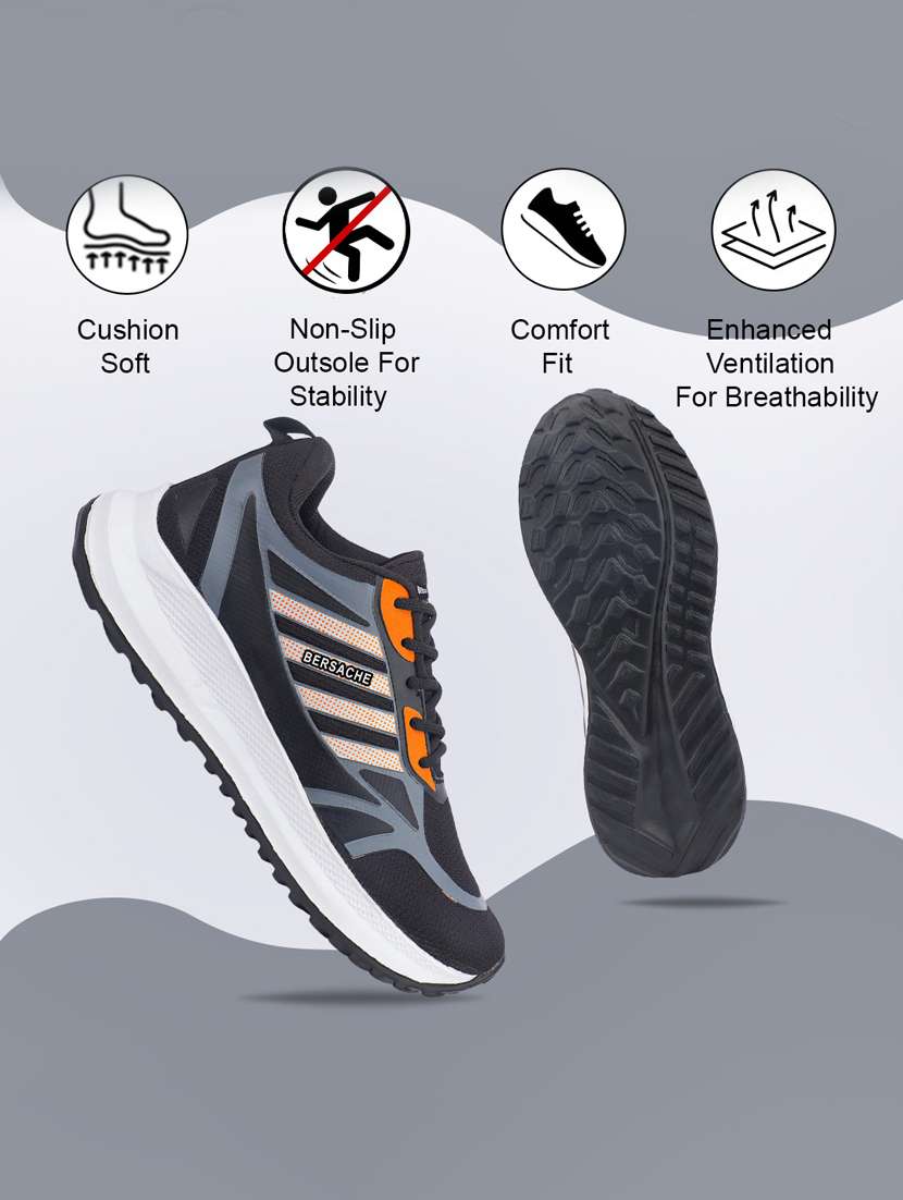 men black lace up sport shoe - 22181196 -  Standard Image - 3