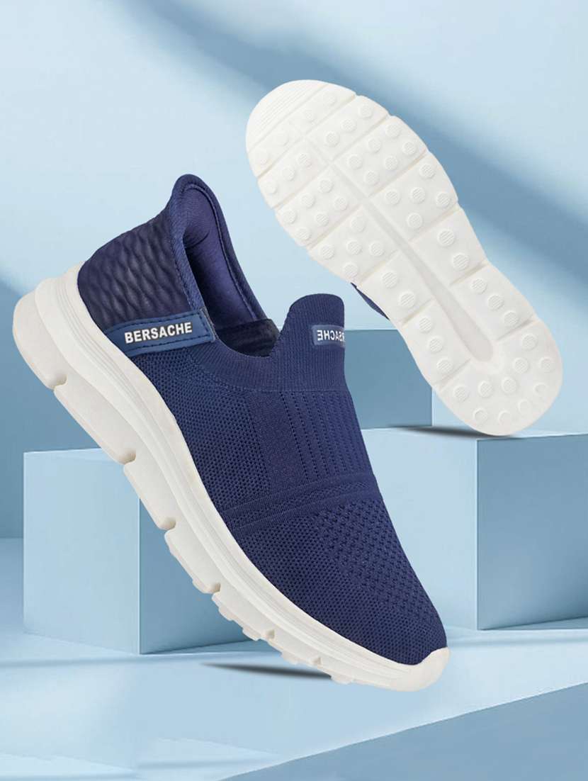 men blue slip on sport shoe