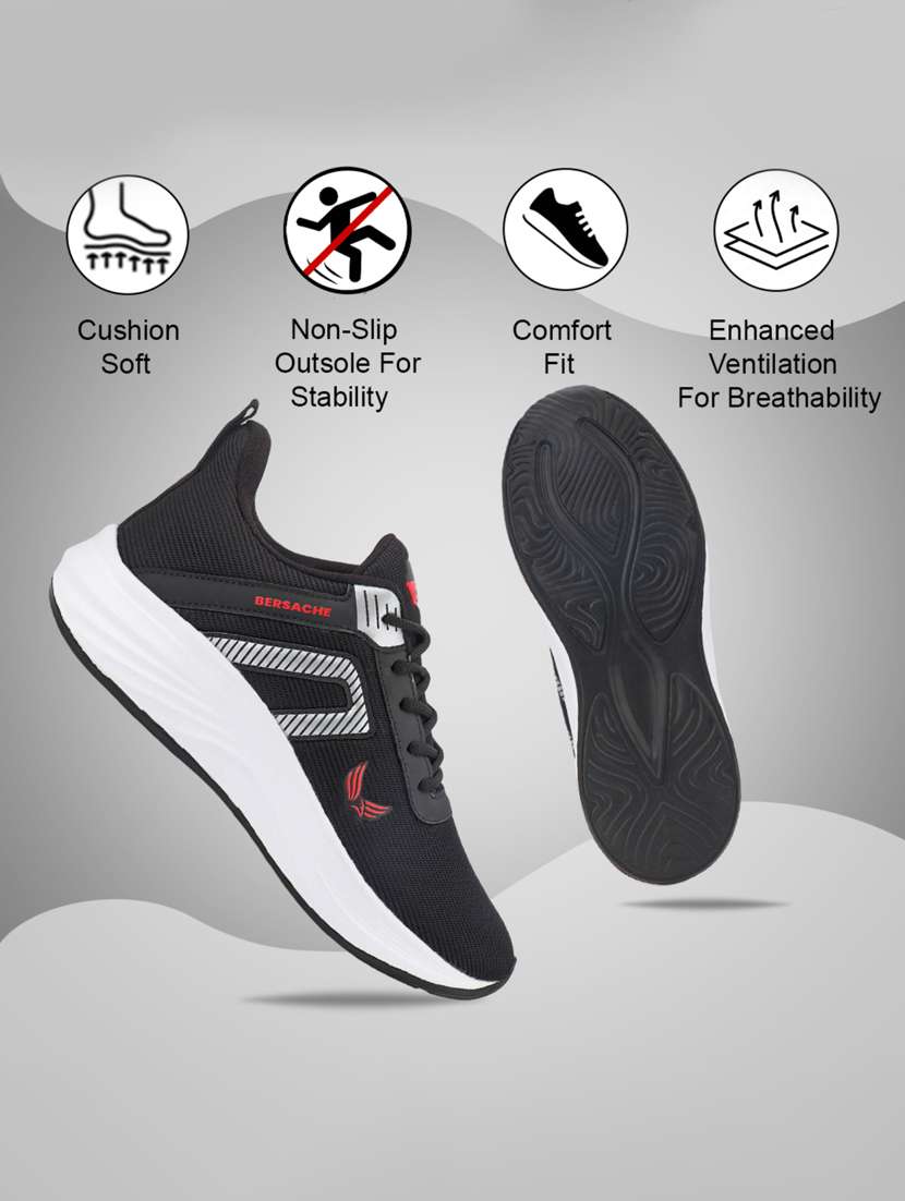 men black lace up sport shoe - 22181200 -  Standard Image - 3