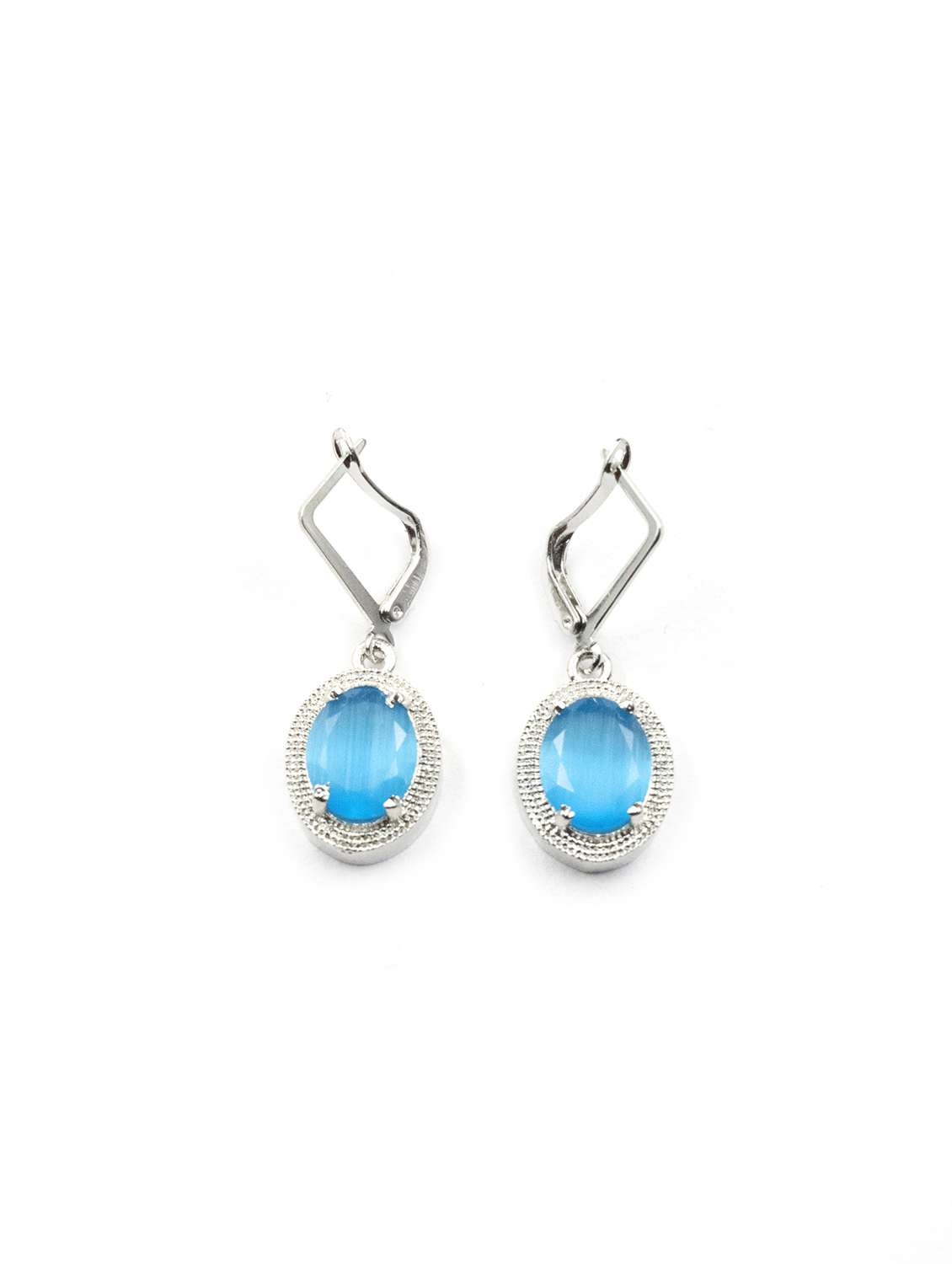 blue fashion jewellery silver-plated pendant set - 22181244 -  Standard Image - 5