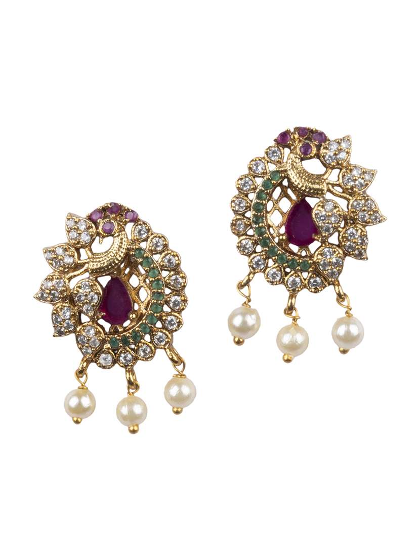 red alloy necklaces and earring - 22181258 -  Standard Image - 3