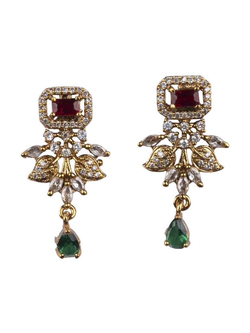 multi colored alloy necklaces and earring - 22181263 -  Standard Image - 3