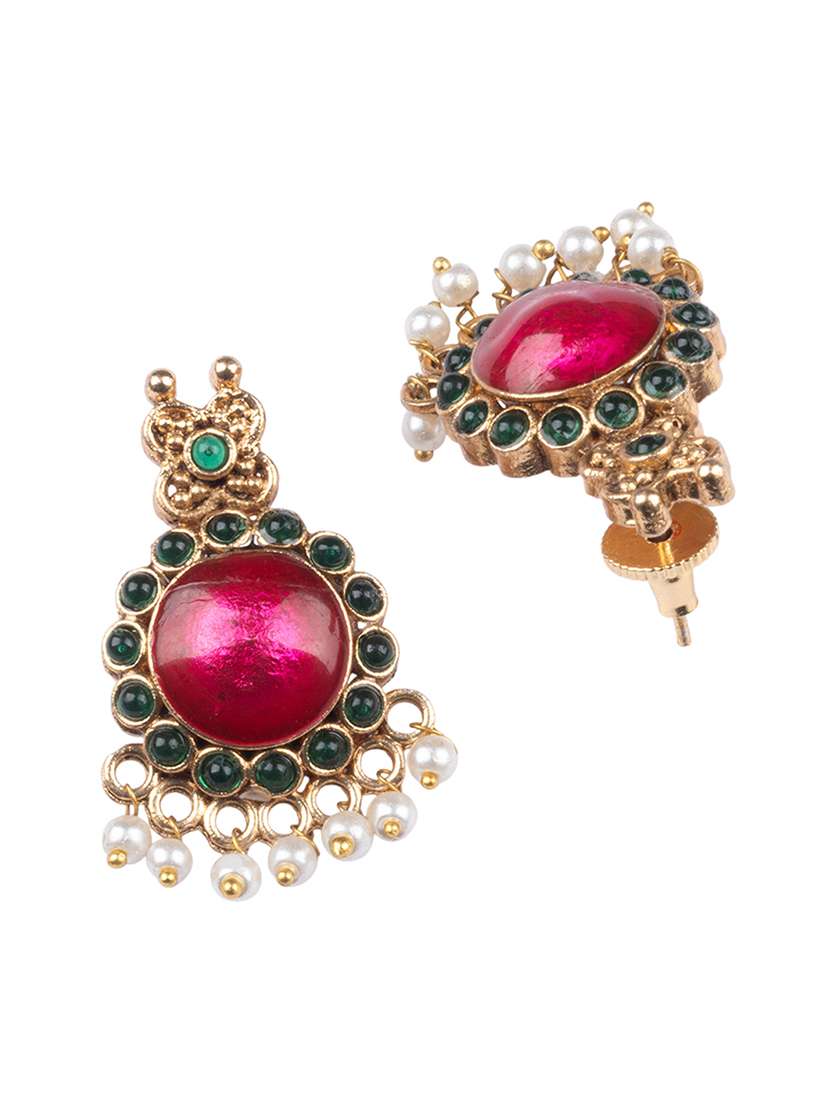 women alloy necklace and earrings set - 22181307 -  Standard Image - 5