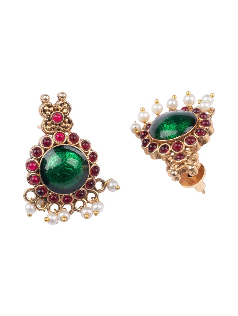 women alloy necklace and earrings set - 22181308 -  Standard Image - 5