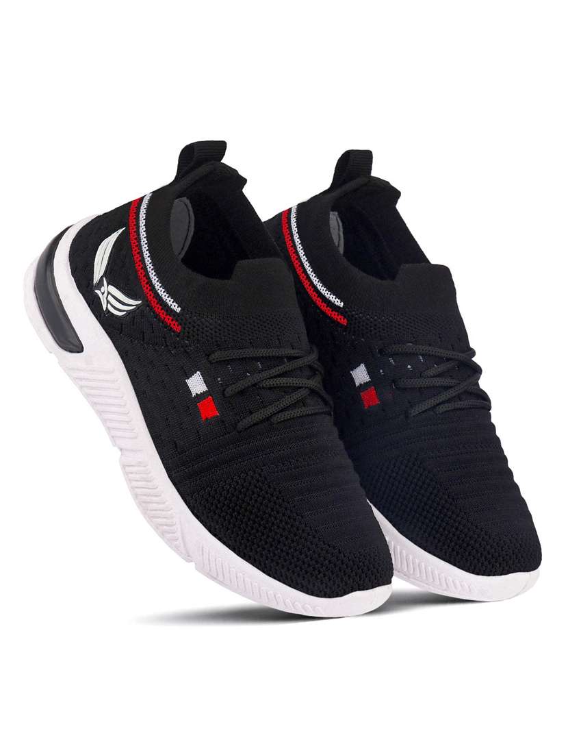 boys solid lace up sport shoes - 22181370 -  Standard Image - 3