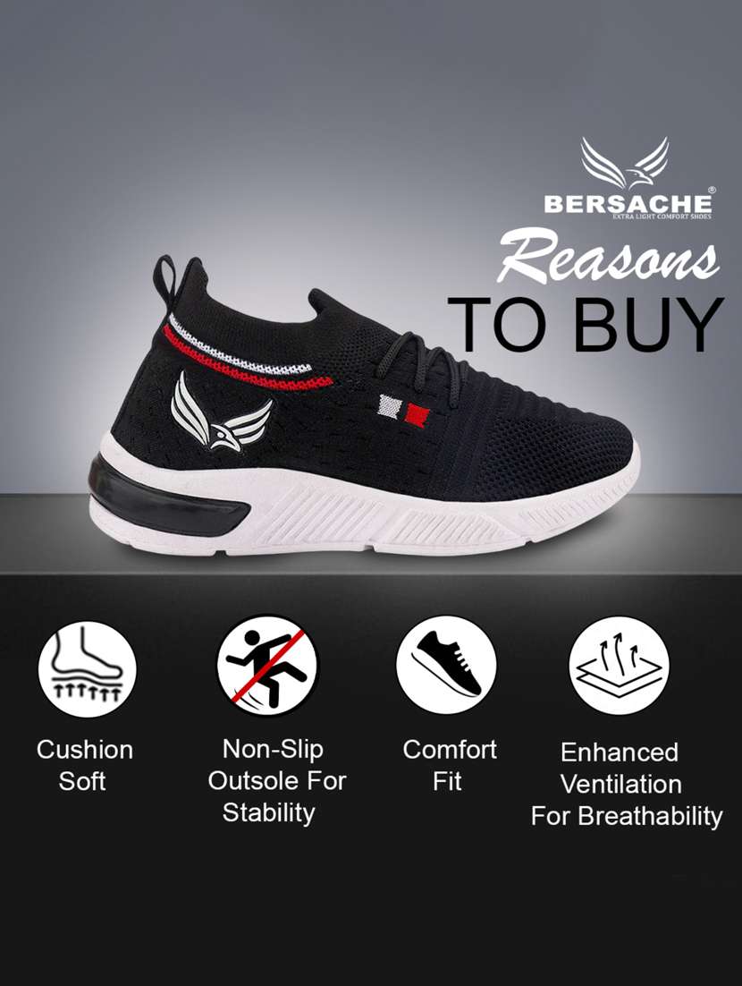 boys solid lace up sport shoes - 22181370 -  Standard Image - 5