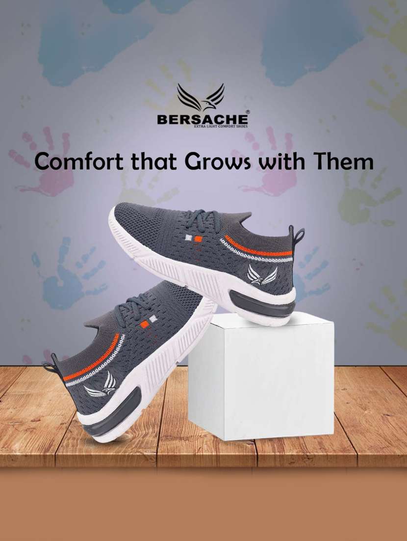boys solid lace up sport shoes - 22181371 -  Standard Image - 5