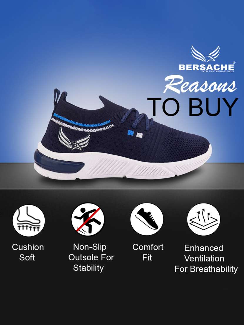 boys solid lace up sport shoes - 22181372 -  Standard Image - 3