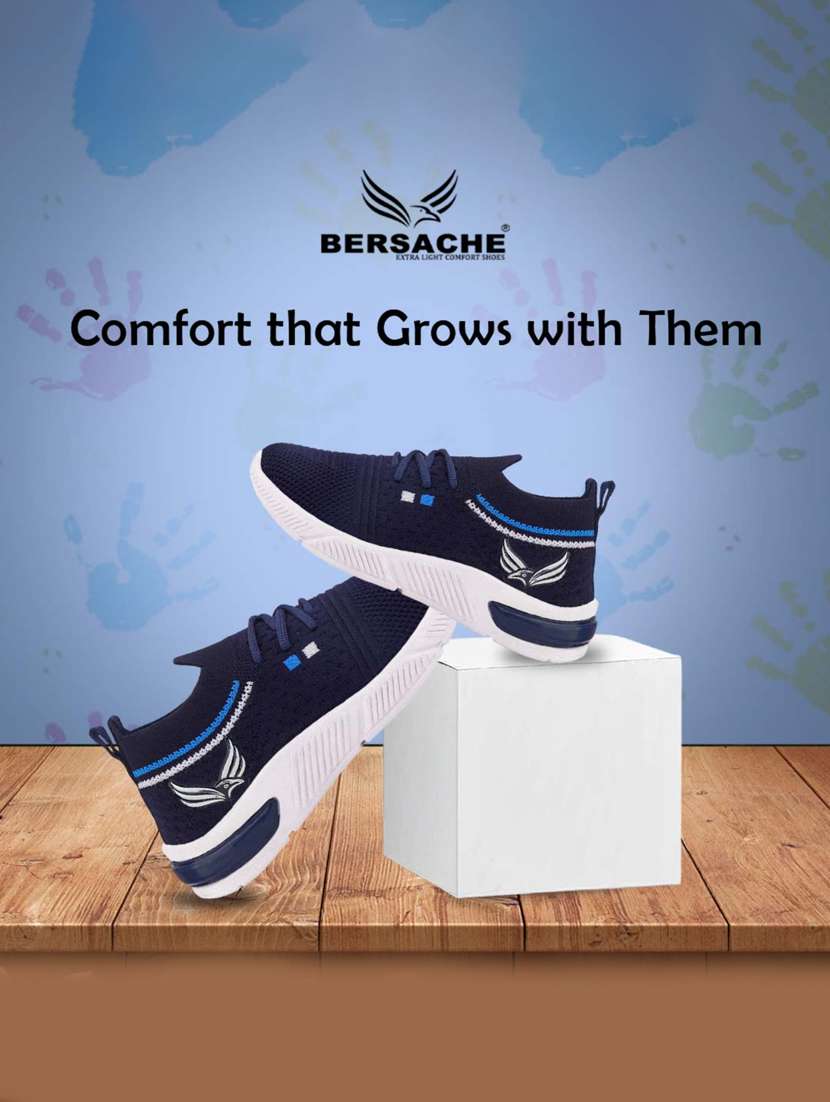 boys solid lace up sport shoes - 22181372 -  Standard Image - 5