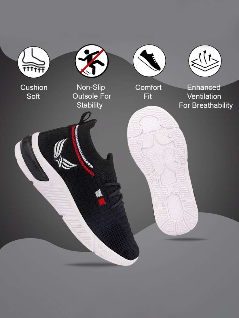 boys solid lace up sport shoes - 22181375 -  Standard Image - 3