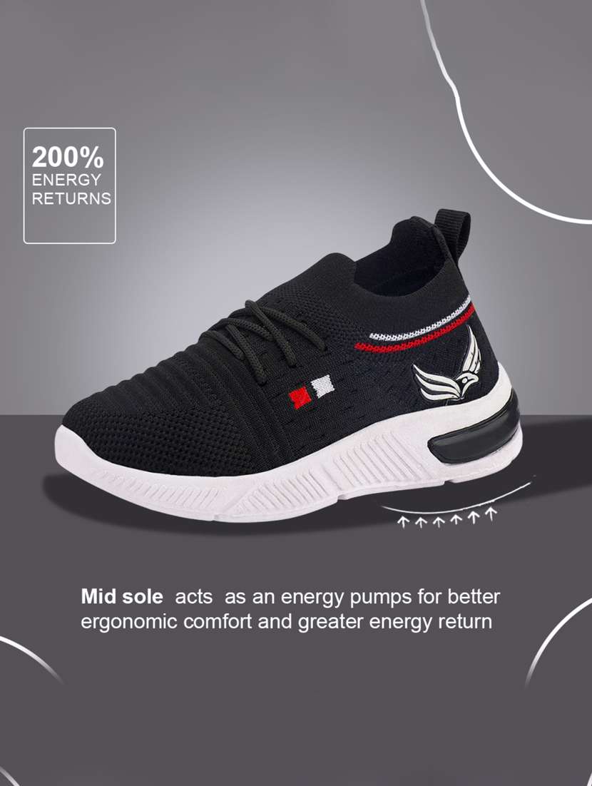 boys solid lace up sport shoes - 22181375 -  Standard Image - 5