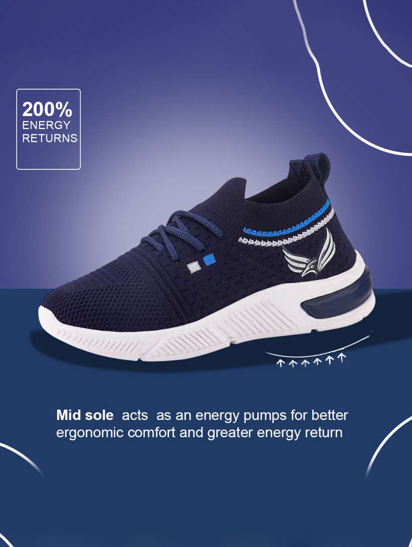 boys solid lace up sport shoes - 22181377 -  Standard Image - 3