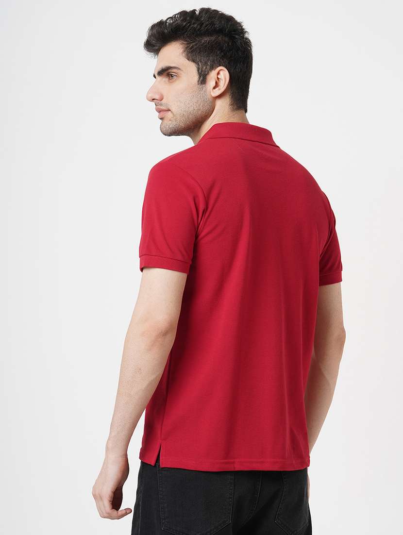 men solid short sleeve polo t-shirt - 22181395 -  Standard Image - 3