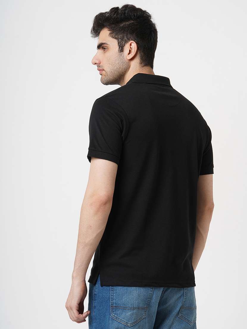 men solid short sleeve polo t-shirt - 22181400 -  Standard Image - 3