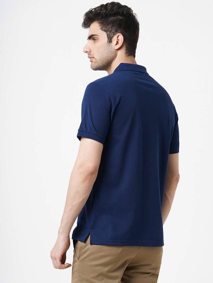 men solid short sleeve polo t-shirt - 22181402 -  Standard Image - 3