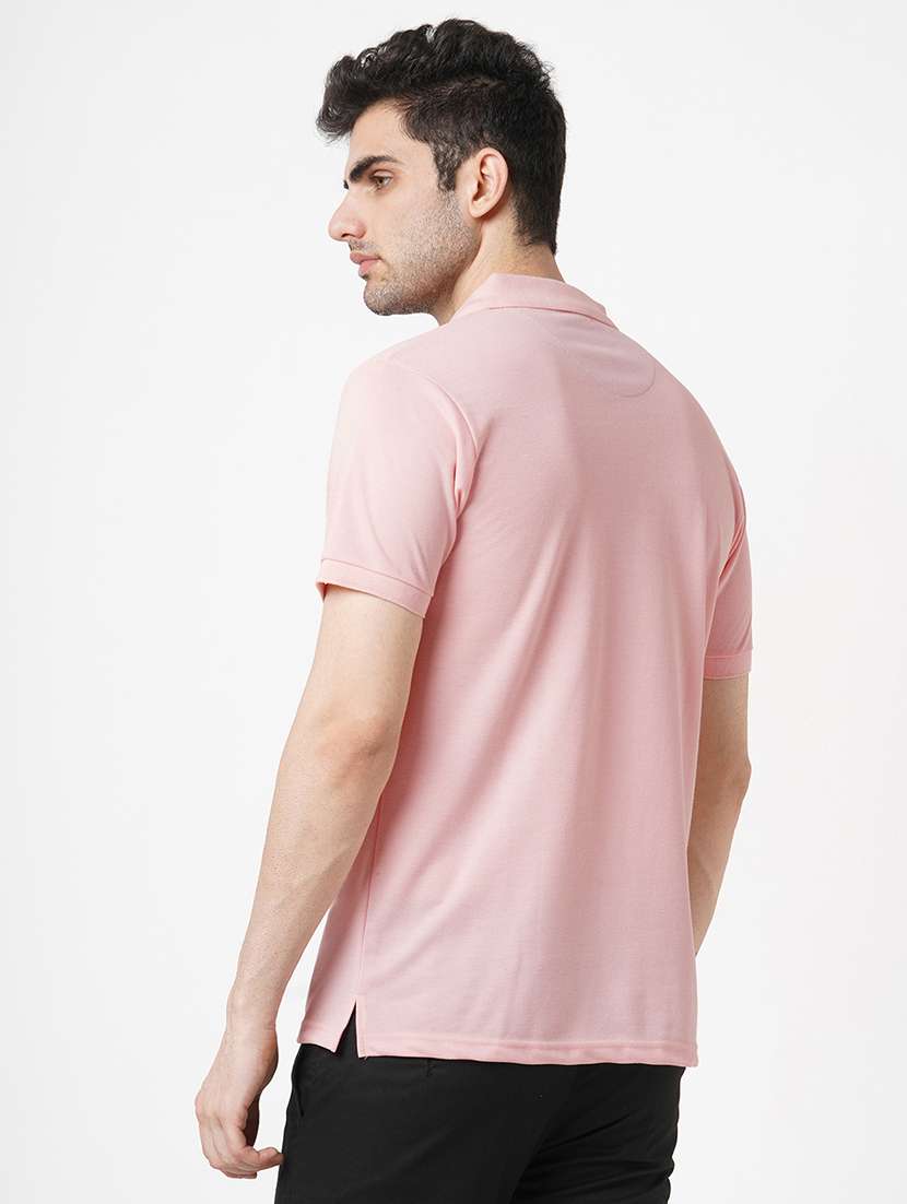 men solid short sleeve polo t-shirt - 22181403 -  Standard Image - 3