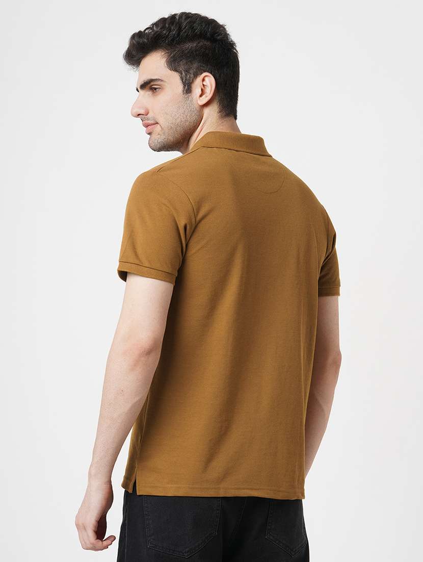 men solid short sleeve polo t-shirt - 22181404 -  Standard Image - 3