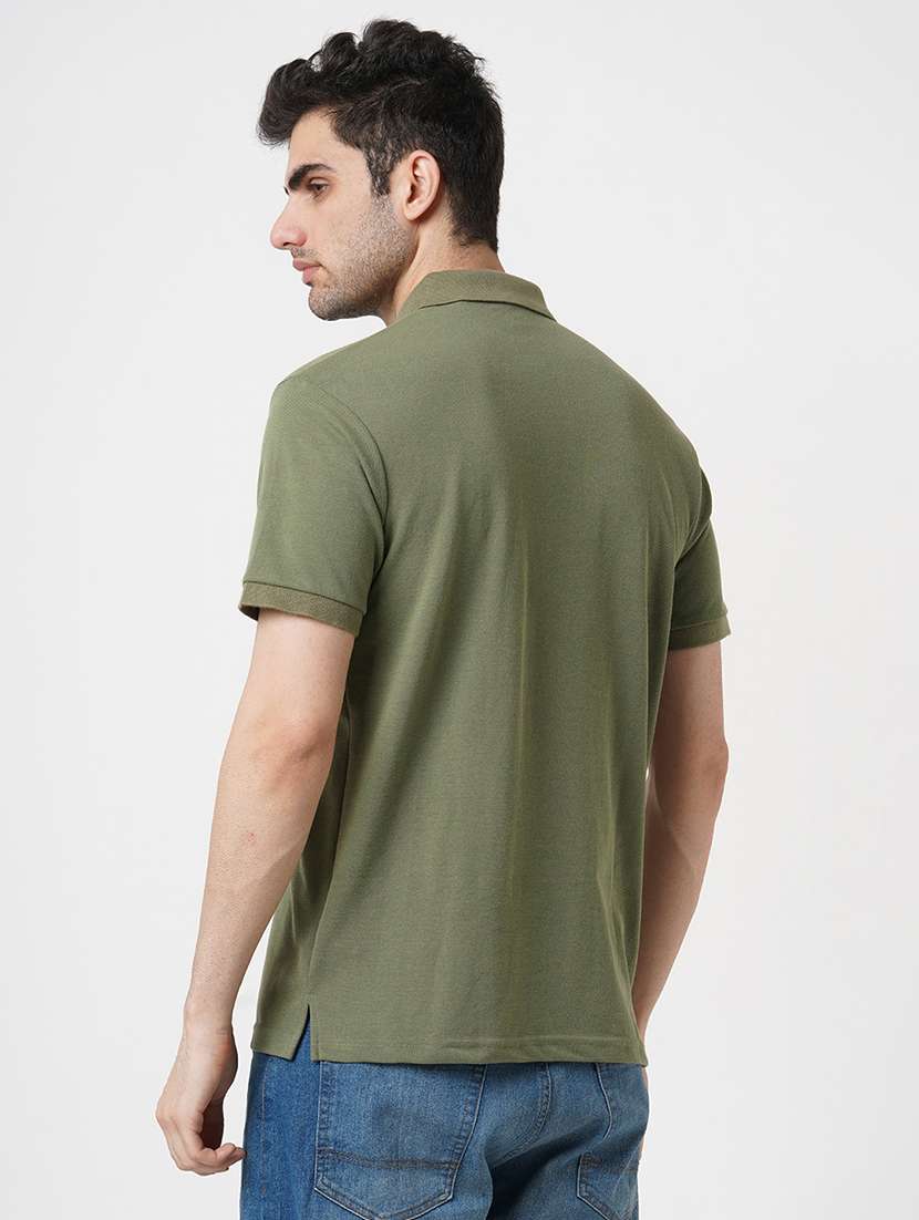 men solid short sleeve polo t-shirt - 22181406 -  Standard Image - 3