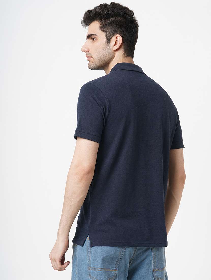 men solid short sleeve polo t-shirt - 22181407 -  Standard Image - 3