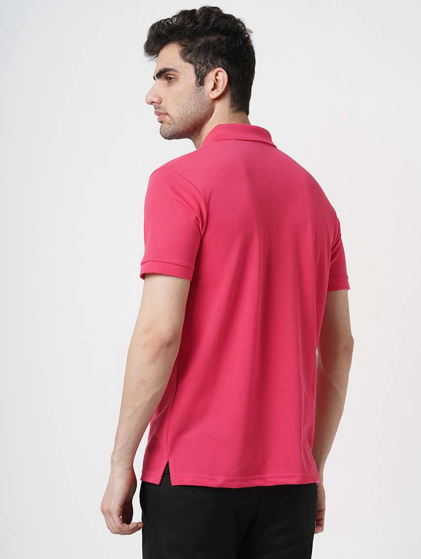 men solid short sleeve polo t-shirt - 22181409 -  Standard Image - 3