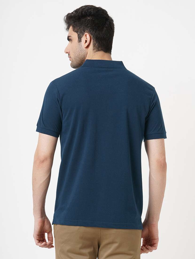 men solid short sleeve polo t-shirt - 22181411 -  Standard Image - 3