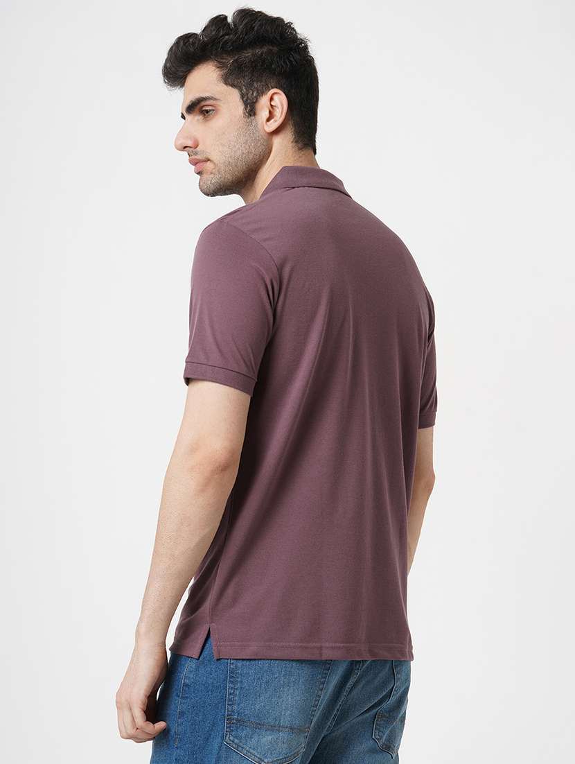 men solid short sleeve polo t-shirt - 22181412 -  Standard Image - 3