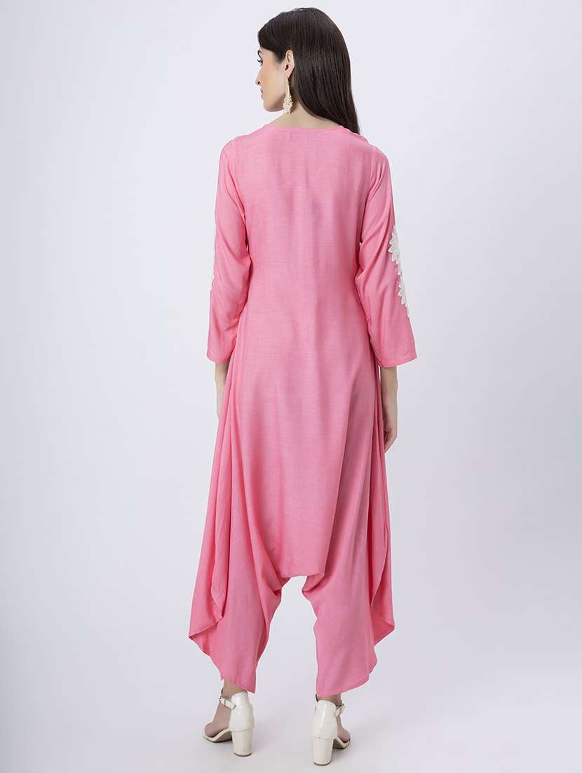 women embroidered long sleeve ethnic jumpsuit - 22181414 -  Standard Image - 3