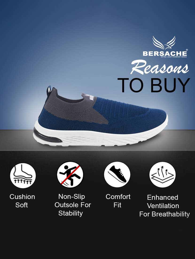 women blue slip on sports shoe - 22181421 -  Standard Image - 3