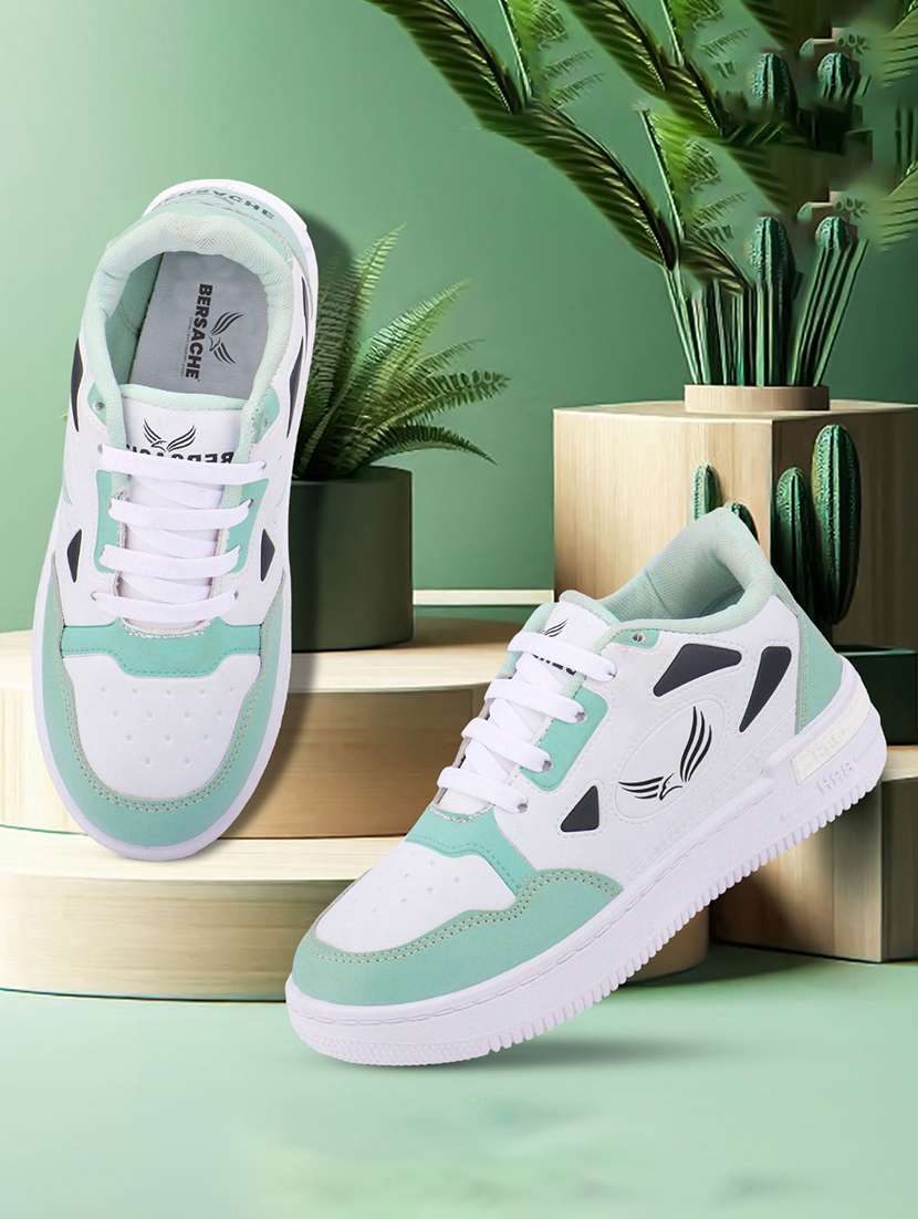 women green lace-up sneaker