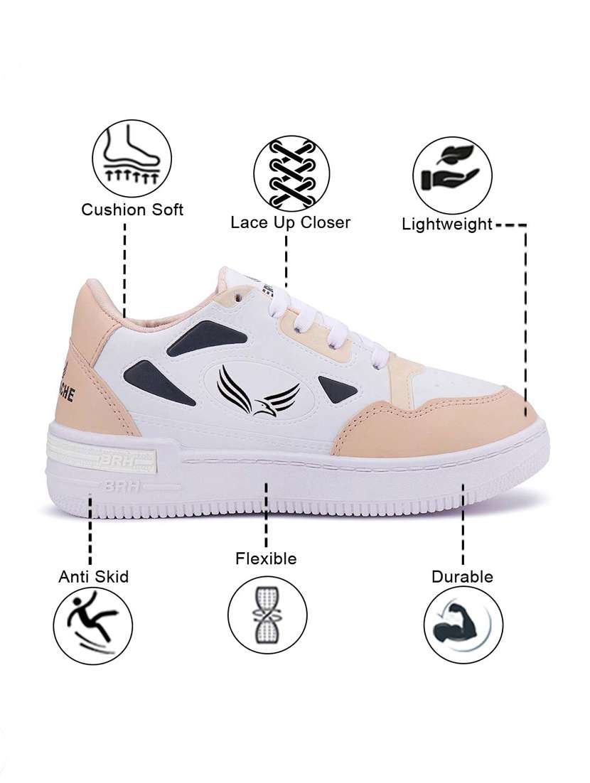 women beige lace-up sneaker - 22181423 -  Standard Image - 3