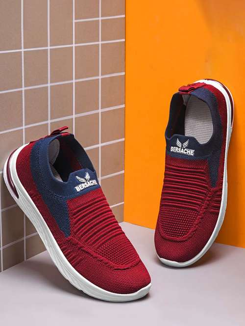 women maroon slip on sports shoe - 22181425 -  Standard Image - 0