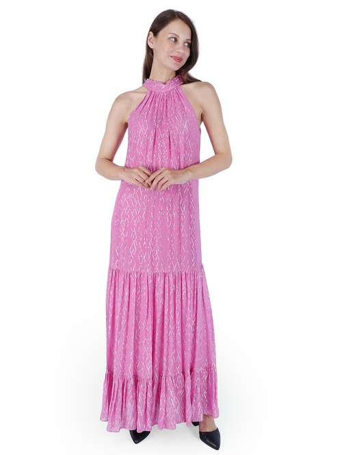 women embellished halter neck tiered dress - 22181436 -  Standard Image - 0