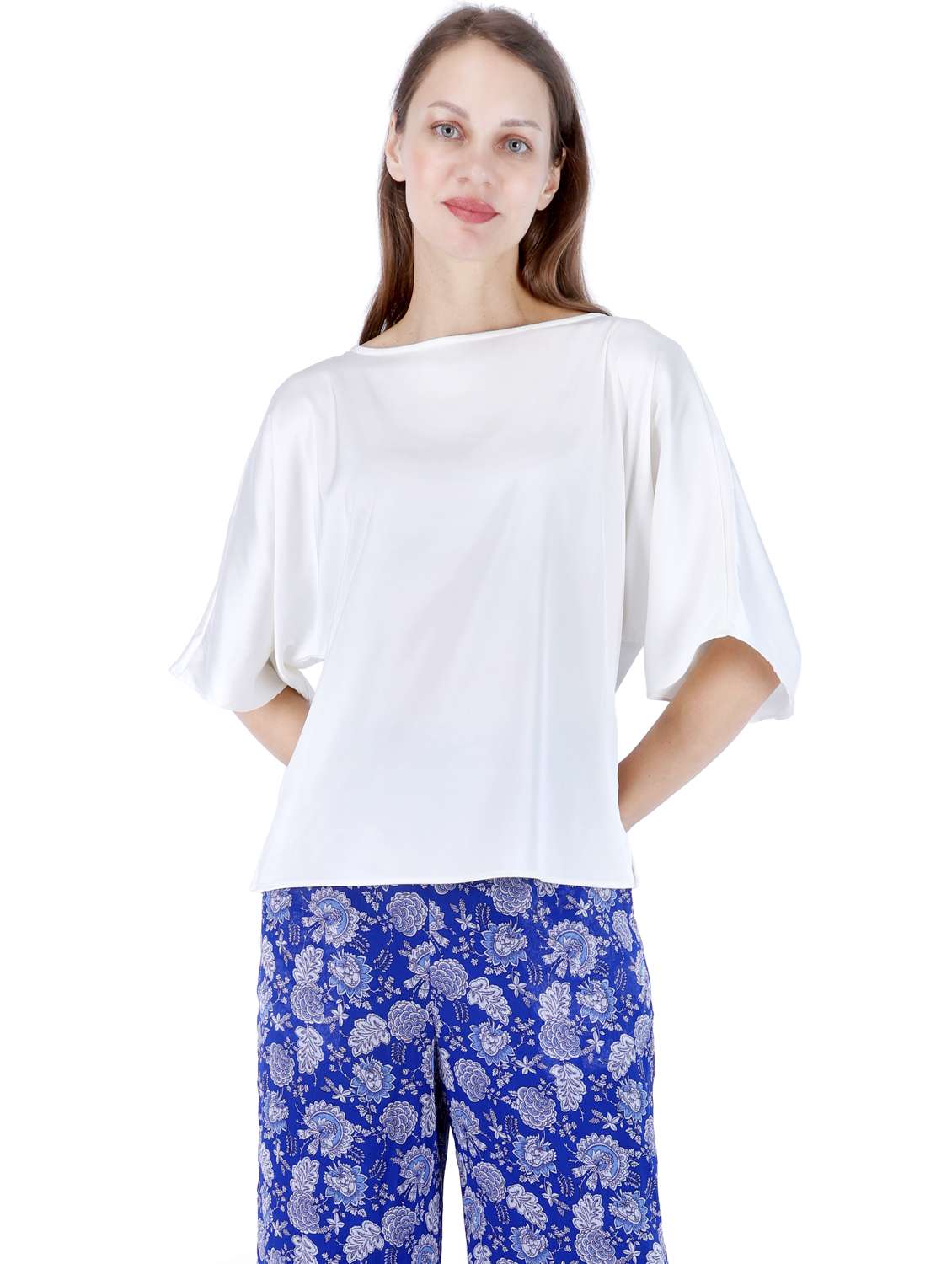 women solid puff sleeve regular top - 22181464 -  Standard Image - 3