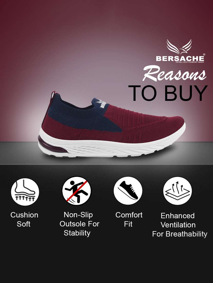 women maroon slip on casual shoe - 22181503 -  Standard Image - 3