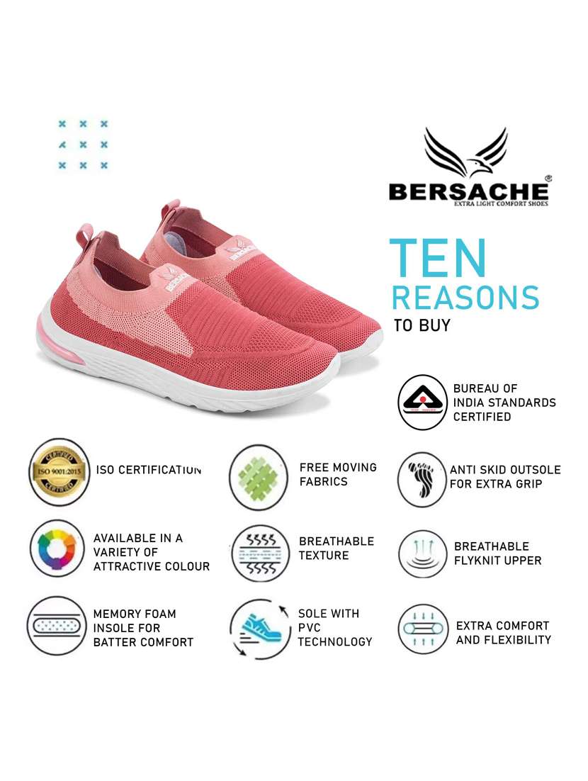 women pink slip on casual shoe - 22181504 -  Standard Image - 3