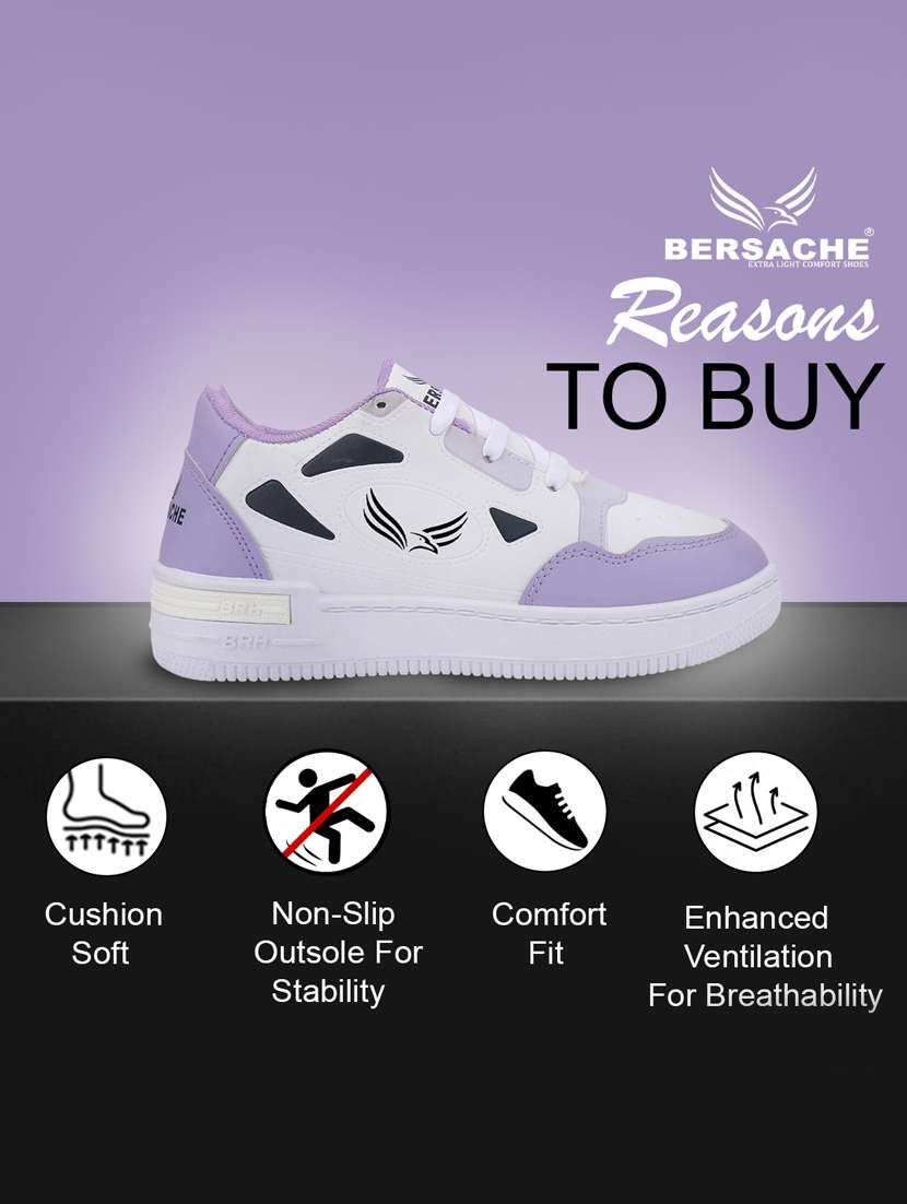 women lavender lace-up sneaker - 22181508 -  Standard Image - 3