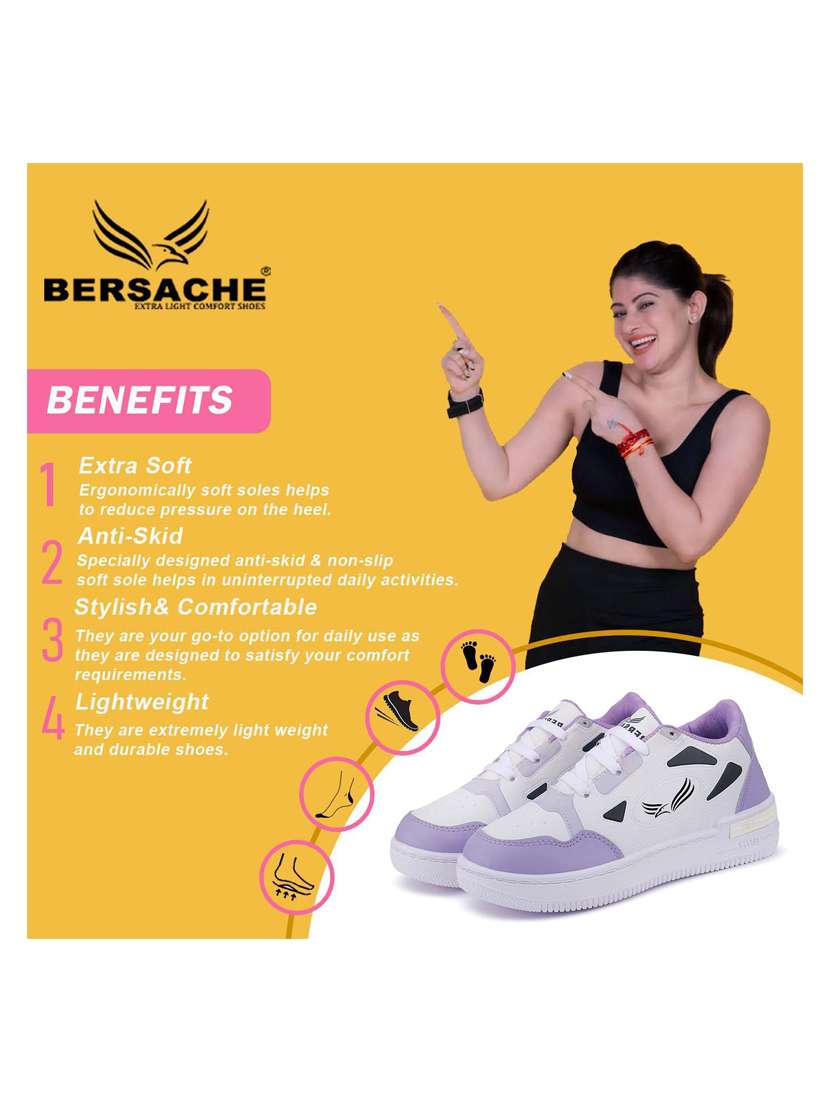 women lavender lace-up sneaker - 22181508 -  Standard Image - 5