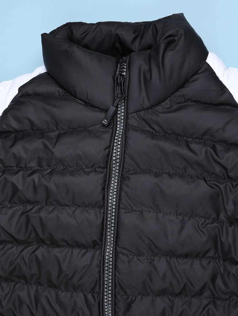 boys color blocked long sleeve quilted jacket - 22181513 -  Standard Image - 3