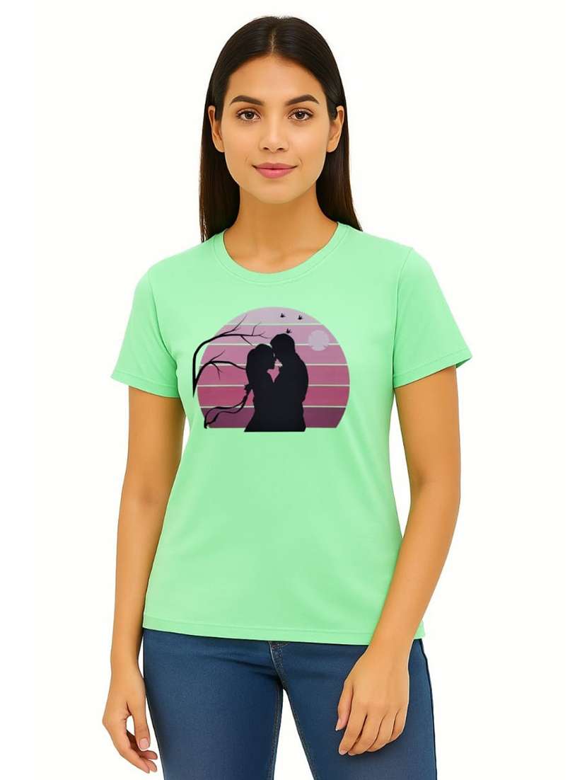 women pringted short sleeve regular fit t-shirt - 22181514 -  Zoom Image - 0