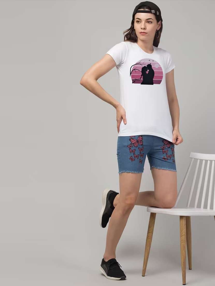 women pringted short sleeve regular fit t-shirt - 22181518 -  Standard Image - 3