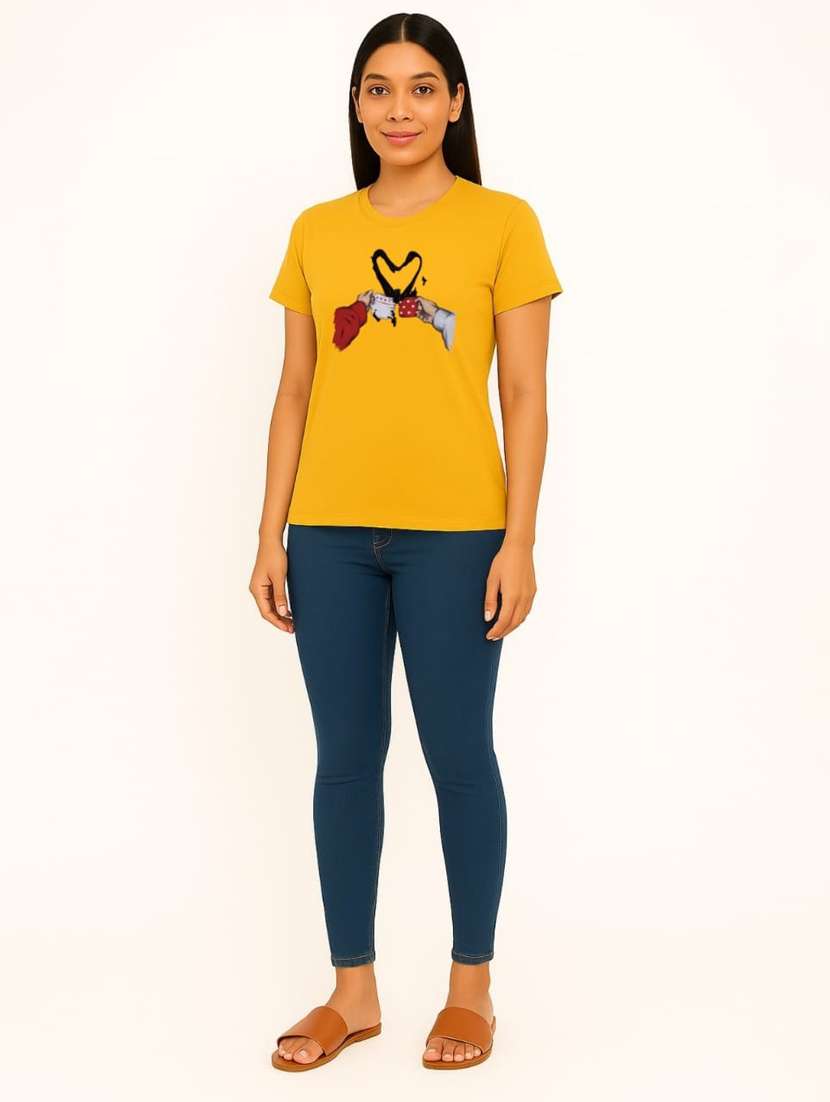 women printed short sleeve regular fit t-shirt - 22181526 -  Standard Image - 3