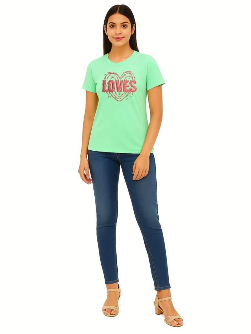 women printed short sleeve regular fit t-shirt - 22181533 -  Standard Image - 3
