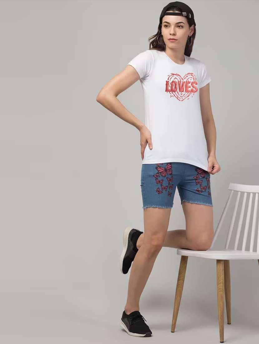 women printed short sleeve regular fit t-shirt - 22181537 -  Standard Image - 3