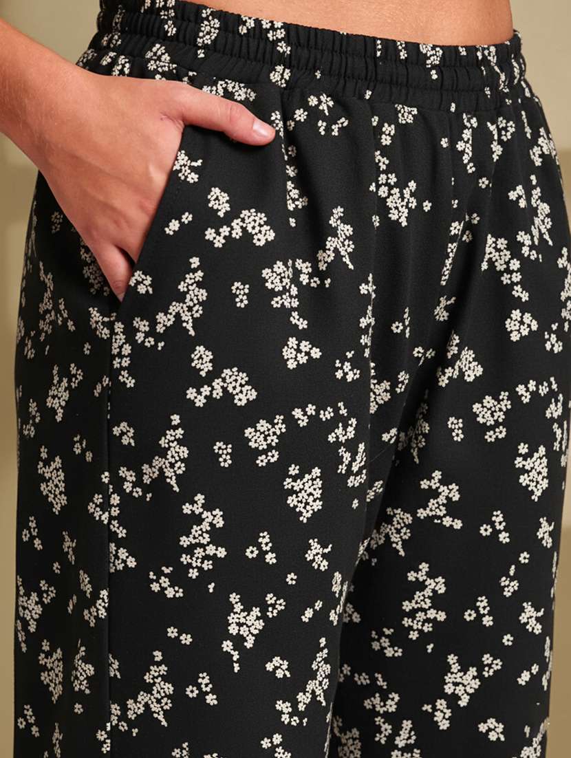 women printed mid rise lounge wear pajama - 22181548 -  Standard Image - 5