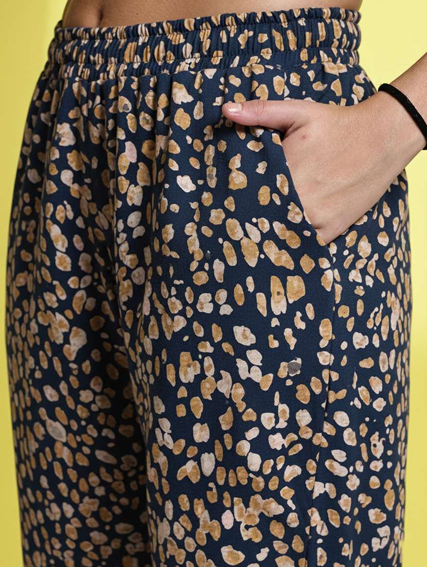 women printed mid rise lounge wear pajama - 22181549 -  Standard Image - 5