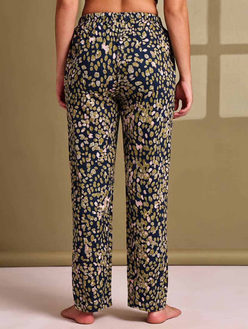 women printed mid rise lounge wear pajama - 22181550 -  Standard Image - 3