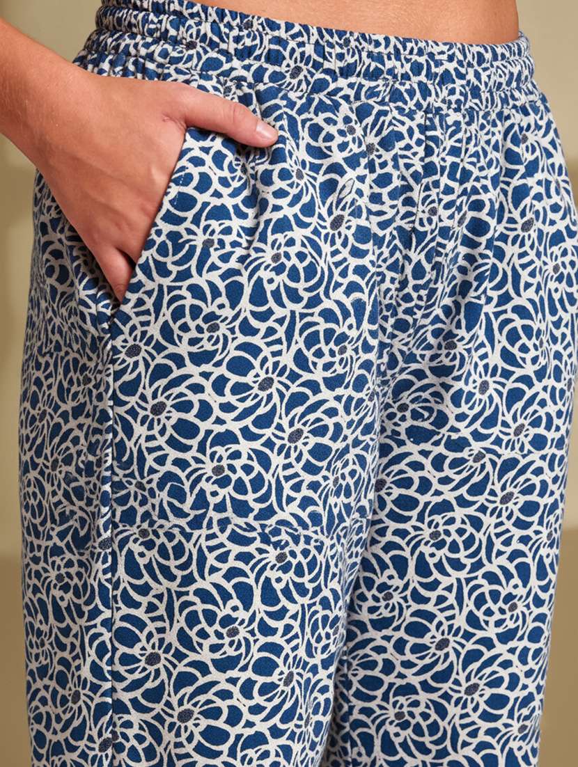 women printed mid rise lounge wear pajama - 22181553 -  Standard Image - 5