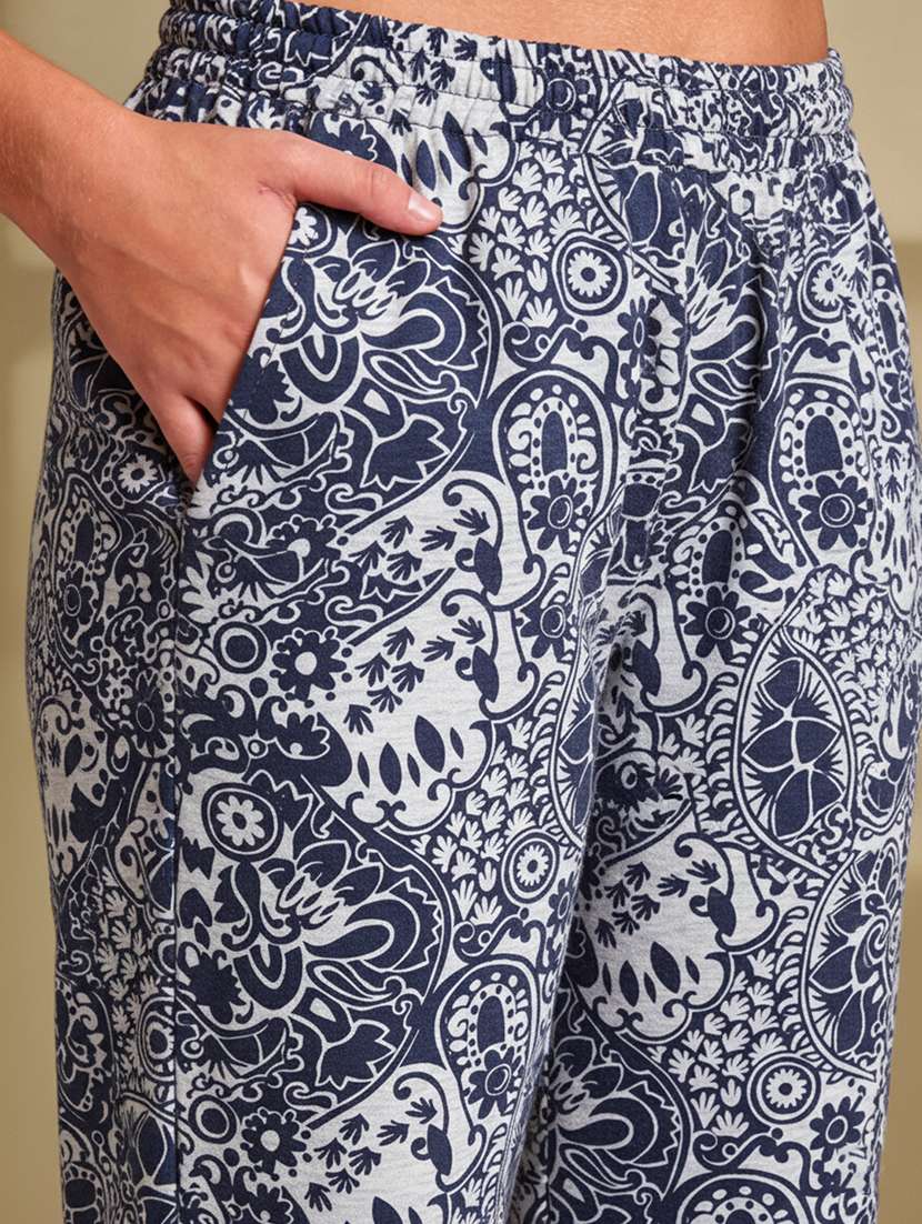 women printed mid rise lounge wear pajama - 22181557 -  Standard Image - 5