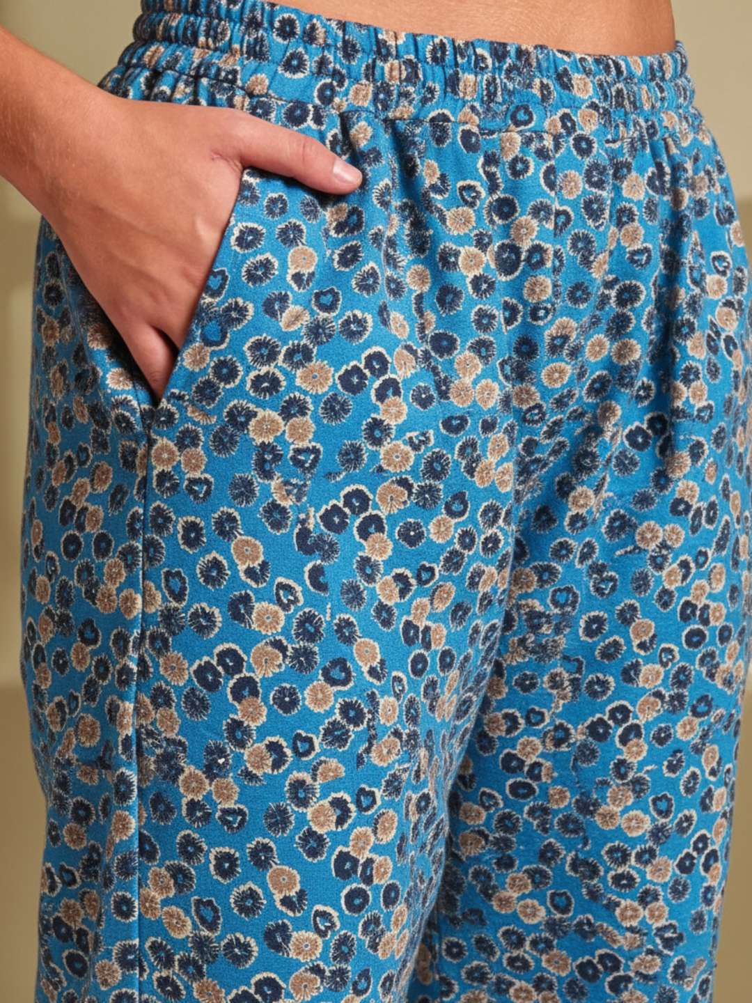 women printed mid rise loungewear pajama - 22181562 -  Standard Image - 5