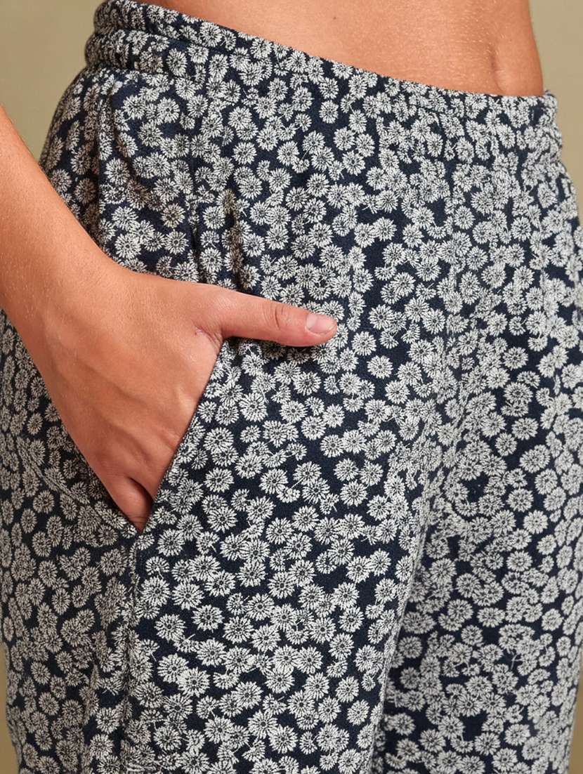 women printed mid rise lounge wear pajama - 22181565 -  Standard Image - 5